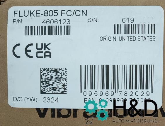 Fluke 805 Schwingungsmessgerät | Fattore di cresta+, conforme ISO, esportazione dati USB