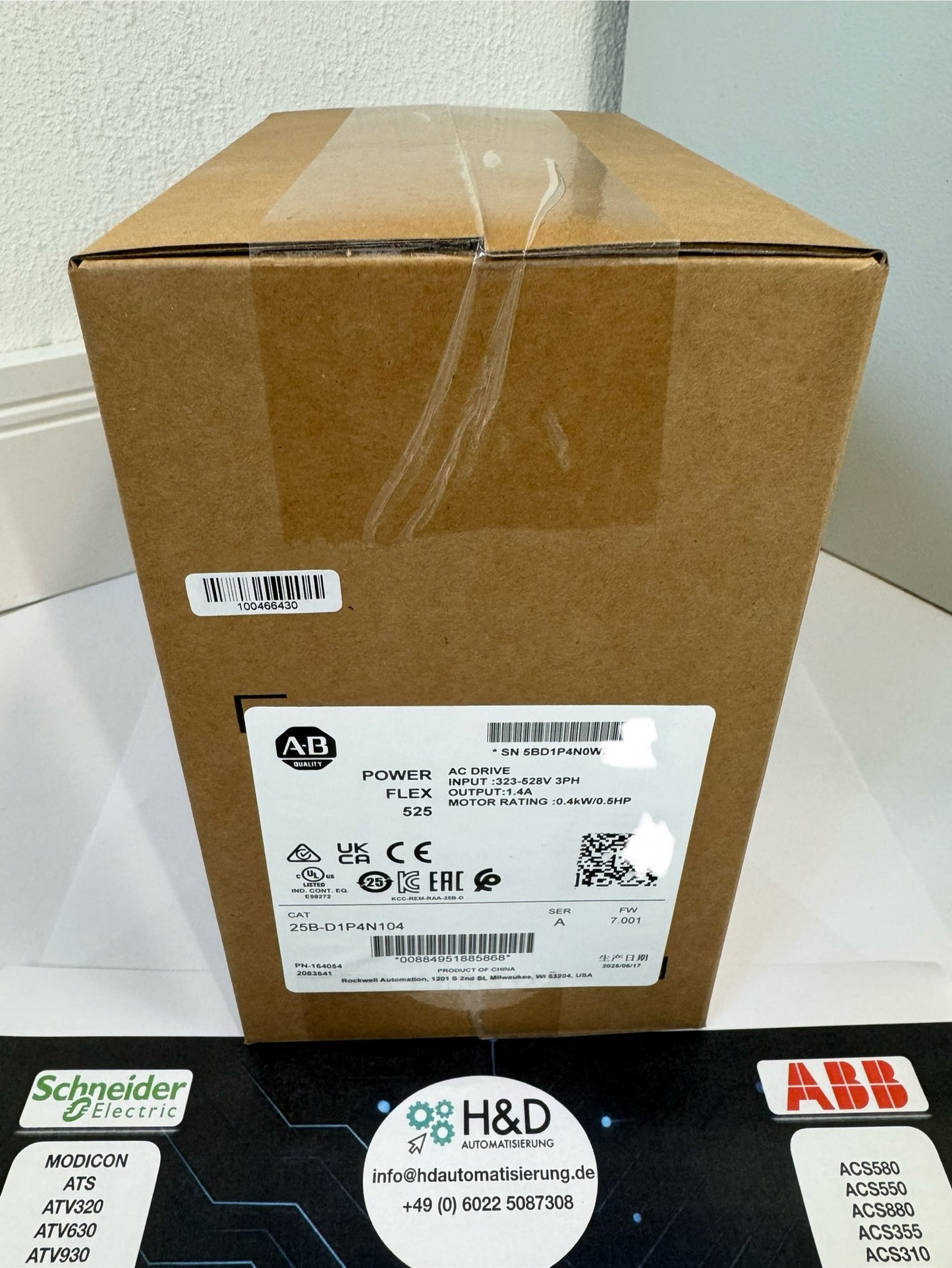 25B-D1P4N104 Allen-Bradley PowerFlex 525 0,4 kW Neuf et Scellé