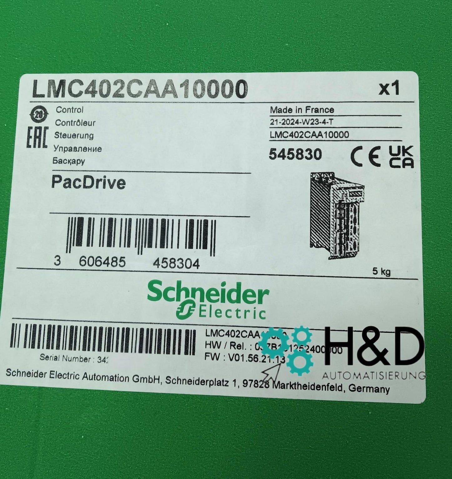 LMC402CAA10000 Schneider Electric Motion Controller LMC402 16 Axes, Accessory Set, Basic Version