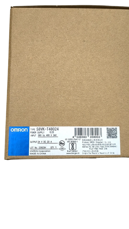 Omron S8VK-T48024 Schaltnetzteil – 24V DC – 20 A – 480 W