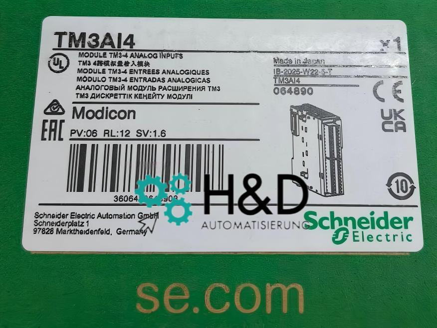 TM3AI4   Schneider Electric   Module d'entrée analogique