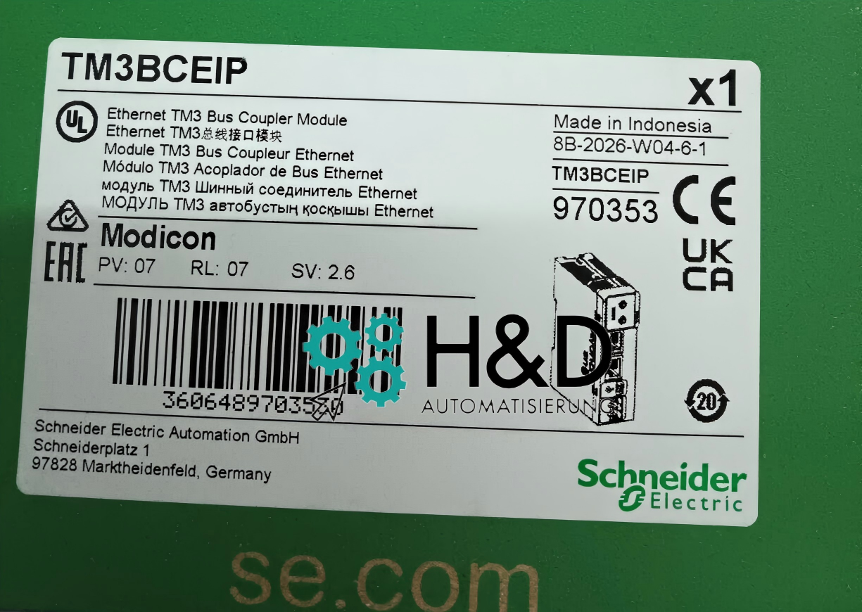 Schneider Electric TM3BCEIP Ethernet Buskoppler