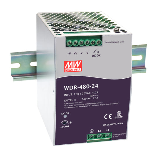 WDR-480-24 Mean Well Nowy i Zaplombowany
