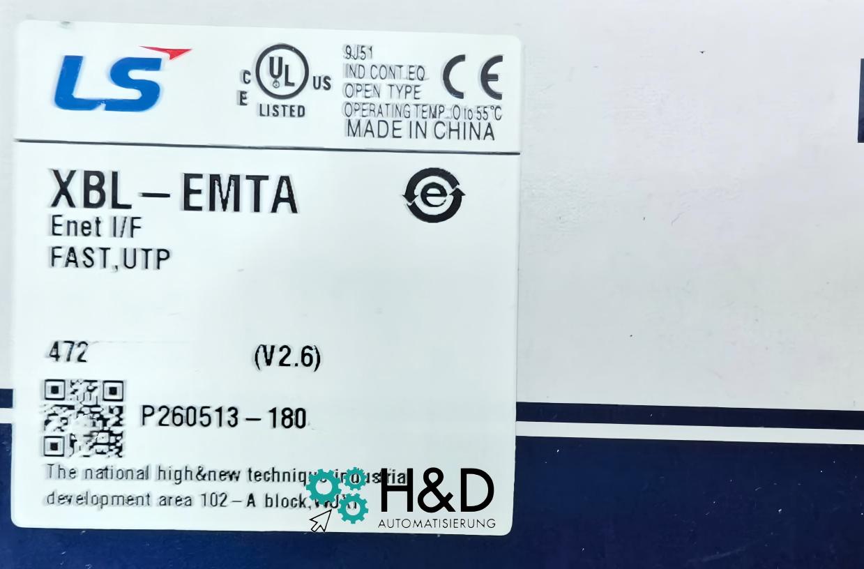 LS XBL-EMTA Module Ethernet | Protocole Modbus TCP & XGT, 1 port RJ45, 10/100 Mbps