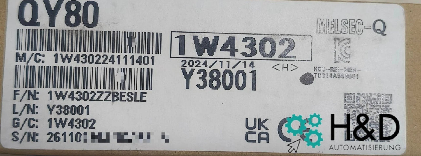 Mitsubishi QY80 Модуль цифрового транзисторного выхода для серии MELSEC Q