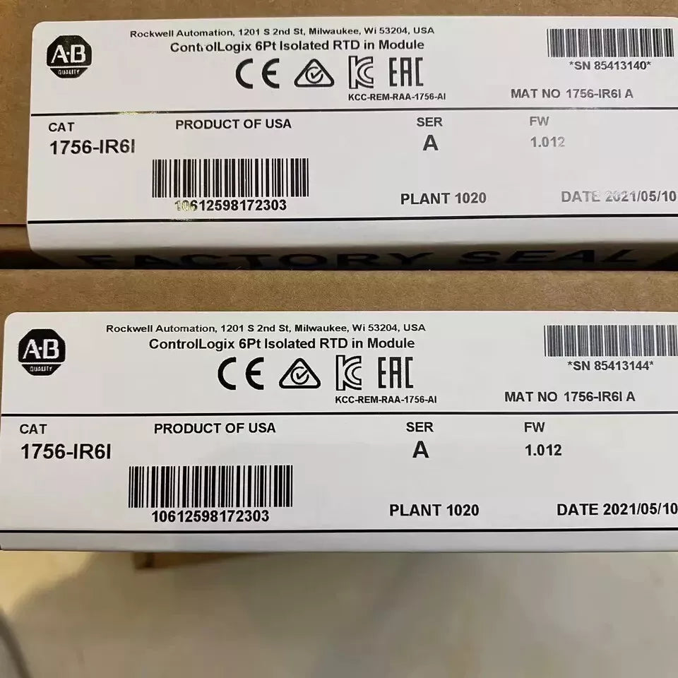 Allen-Bradley 1756-IR6I Analog Resistance Temperature Detector Input Module for ControlLogix Programmable Logic Controller