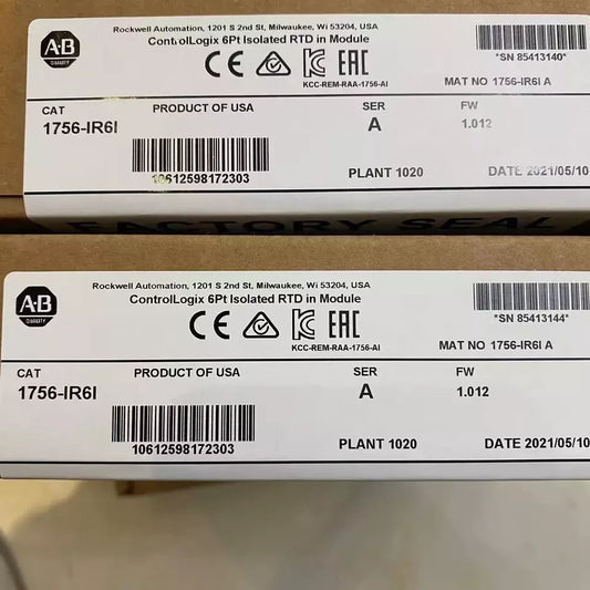 Allen-Bradley 1756-IR6I Analog RTD Input Module for ControlLogix PLC