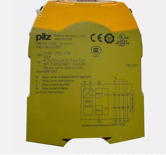 Pilz 750109 PNOZ X3 Safety Relay Module 120V AC