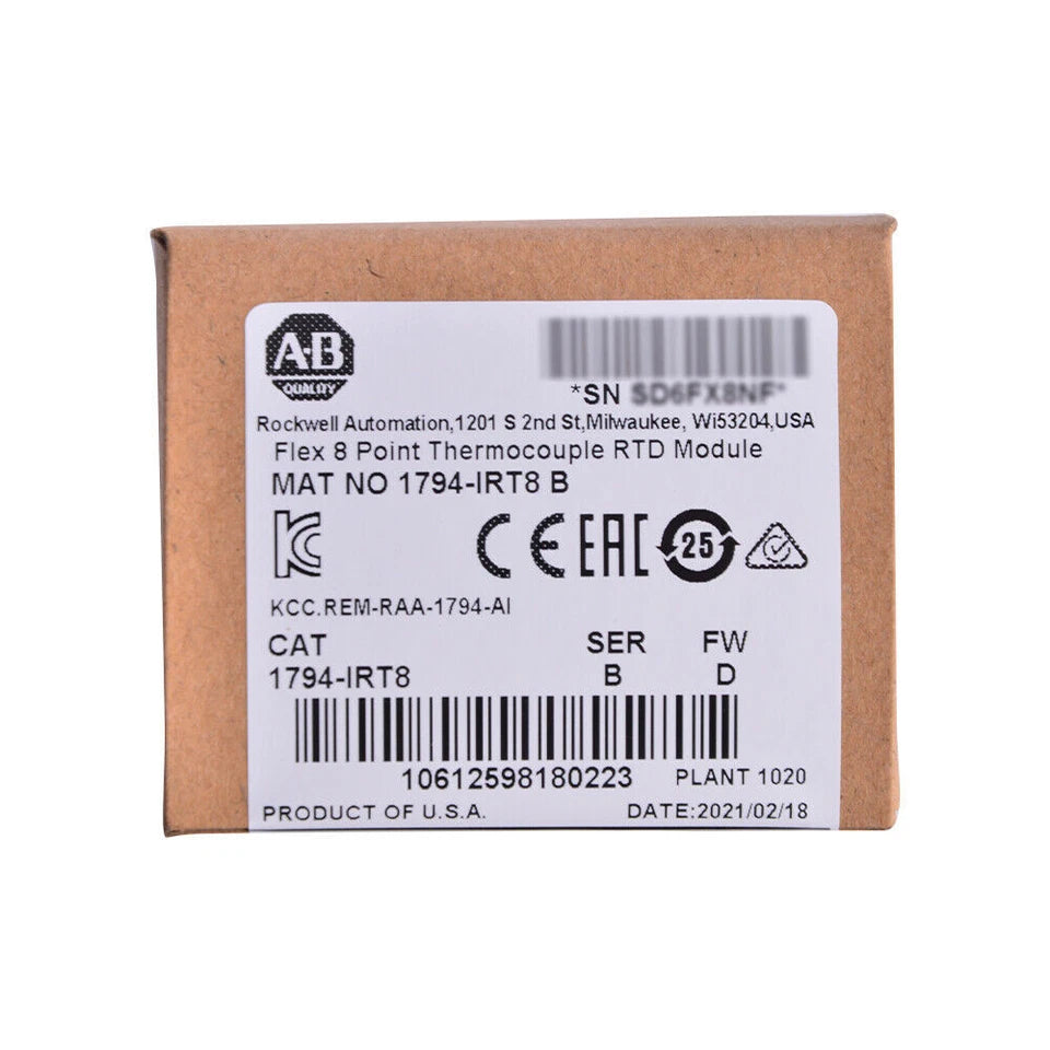 Modulo di ingresso RTD Allen-Bradley 1794-IRT8 per sistemi FLEX I/O